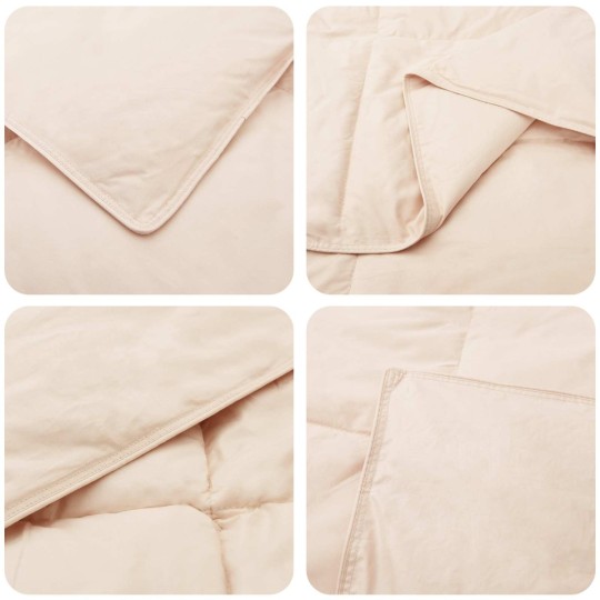 Всесезонен комплект Kapok Cotton Home със завивка и възглавница с пълнеж от капок, 2 части