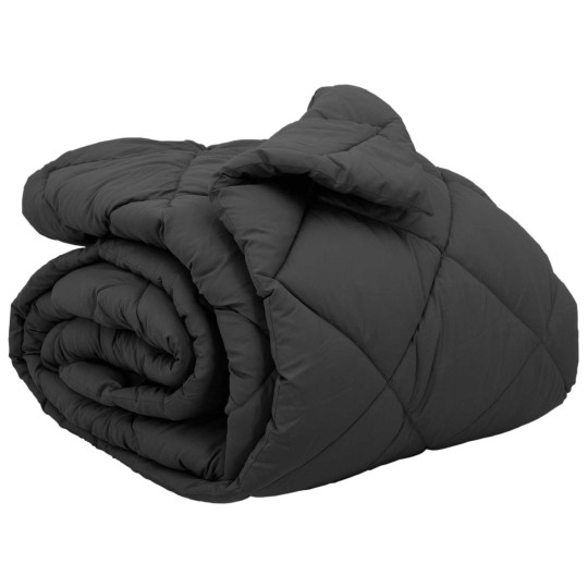 Зимна олекотена завивка Color Arctic с полиестерен пълнеж, 450 г/м², в цвят антрацит