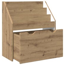 Детска етажерка за книги с чекмедже, с декор дъб артизан, 60 x 29,5 x 69 см