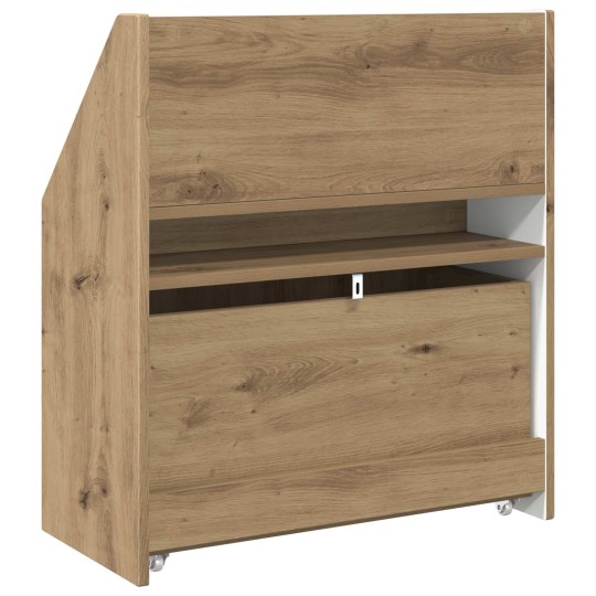 Детска етажерка за книги с чекмедже, с декор дъб артизан, 60 x 29,5 x 69 см