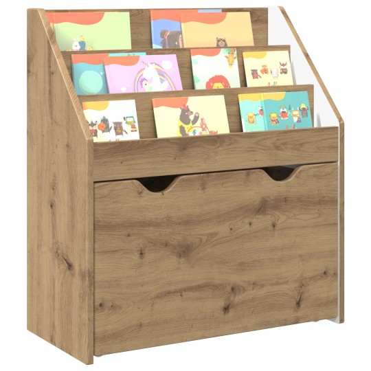 Детска етажерка за книги с чекмедже, с декор дъб артизан, 60 x 29,5 x 69 см