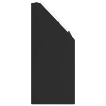 Детска етажерка за книги с открити отделения, черна, 72,5 x 29,5 x 69 см