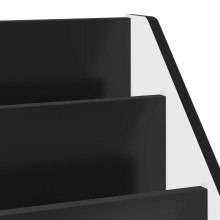 Детска етажерка за книги с открити отделения, черна, 72,5 x 29,5 x 69 см