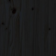 Детско легло къщичка Монтесори с чекмеджета от масивна борова дървесина, черно, 90 x 200 см