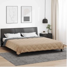Двулицева лятна олекотена завивка Color Warm с полиестерен пълнеж, 200 г/м², в цвят антрацит и таупе