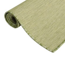 Градински плоскотъкан килим Tribal, зелен