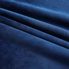 Кадифени завеси в цвят мастиленосин с перделък, 2 бр., 140 x 175 см