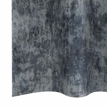 Кадифени завеси в цвят сив с метални халки, 2 бр., 140 x 260 см