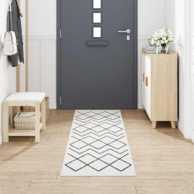 Килим за кухня Tribal Pattern, бял 300 x 60 см Кадифе