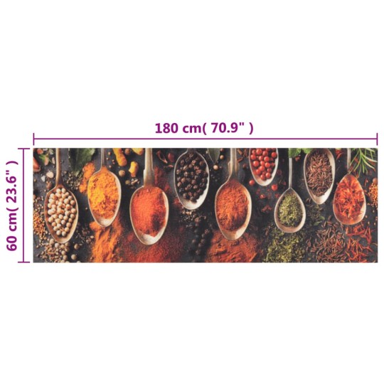 Кухненско килимче Spoons & Dry Spices, 60x180 см, кадифе
