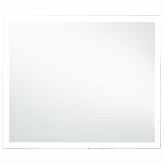 LED стенно огледало за баня с периферна светеща рамка, 80x60 см
