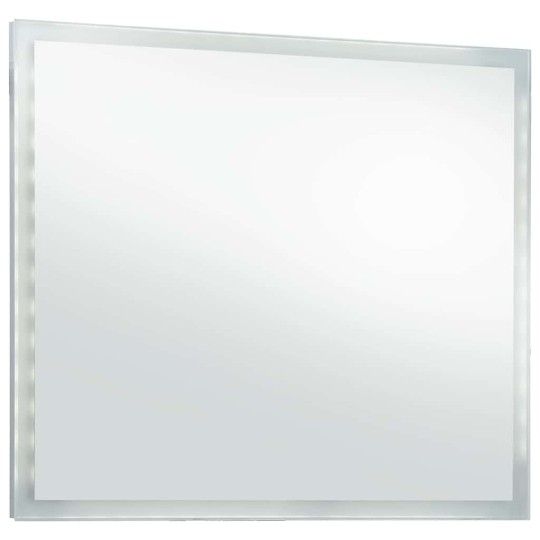 LED стенно огледало за баня с периферна светеща рамка, 80x60 см