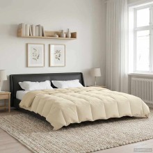 Лятна олекотена завивка Soft Duo Summer от микрофибър, кремава