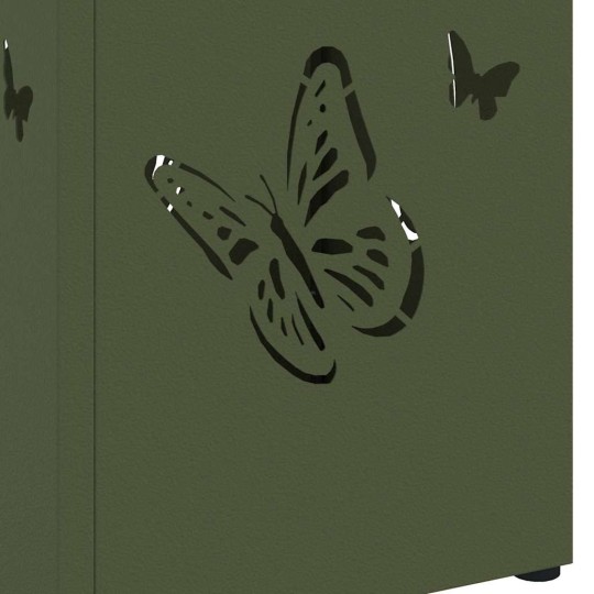 Метална поставка за чадъри HOME, маслиненозелена, 15,5 x 15,5 x 49 см