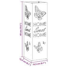 Метална поставка за чадъри HOME, маслиненозелена, 15,5 x 15,5 x 49 см