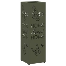 Метална поставка за чадъри HOME, маслиненозелена, 15,5 x 15,5 x 49 см