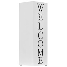 Метална поставка за чадъри WELCOME, бяла, 15,5 x 15,5 x 48,5 см