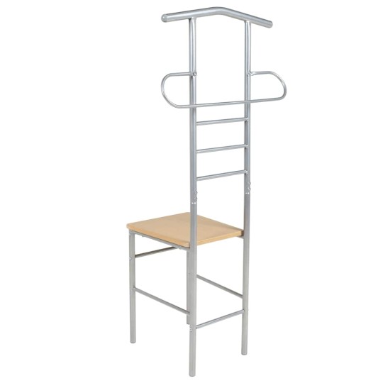 Метална закачалка тип стол, комплект от 2 бр., 52 x 40 x 120 см