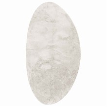 Овално-асиметричен плюшен килим HUARTE, кремав