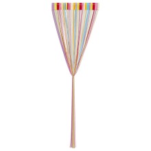 Пердета с ресни в цвят многоцветен за тръбен корниз, 2 бр., 140 x 250 см