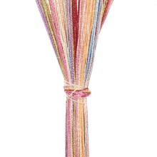 Пердета с ресни в цвят многоцветен за тръбен корниз, 2 бр., 140 x 250 см