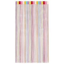 Пердета с ресни в цвят многоцветен за тръбен корниз, 2 бр., 140 x 250 см