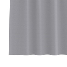 Плътни завеси в цвят сив с текстилни гайки (уши), 2 бр., 140 x 225 см