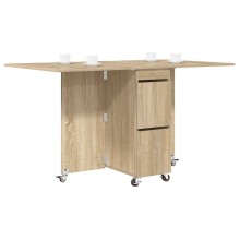 Сгъваема маса в стил Modern Minimalist, ЛПДЧ дъб сонома, 140 x 80 см