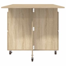 Сгъваема маса в стил Modern Minimalist, ЛПДЧ дъб сонома, 140 x 80 см