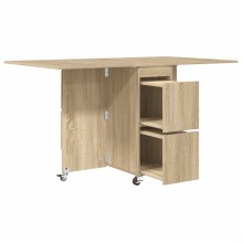 Сгъваема маса в стил Modern Minimalist, ЛПДЧ дъб сонома, 140 x 80 см