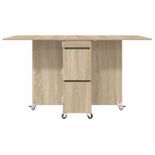 Сгъваема маса в стил Modern Minimalist, ЛПДЧ дъб сонома, 140 x 80 см