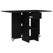 Сгъваема трапезна маса в стил Modern Minimalist, ЛПДЧ черен дъб, 115 x 70 см