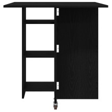 Сгъваема трапезна маса в стил Modern Minimalist, ЛПДЧ черен дъб, 115 x 70 см