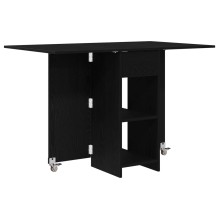 Сгъваема трапезна маса в стил Modern Minimalist, ЛПДЧ черен дъб, 115 x 70 см