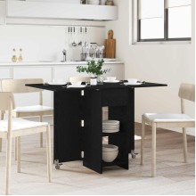Сгъваема трапезна маса в стил Modern Minimalist, ЛПДЧ черен дъб, 115 x 70 см
