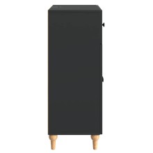 Шкаф ARCO с 2 врати и чекмедже, черен, 66 x 34,5 x 90 см