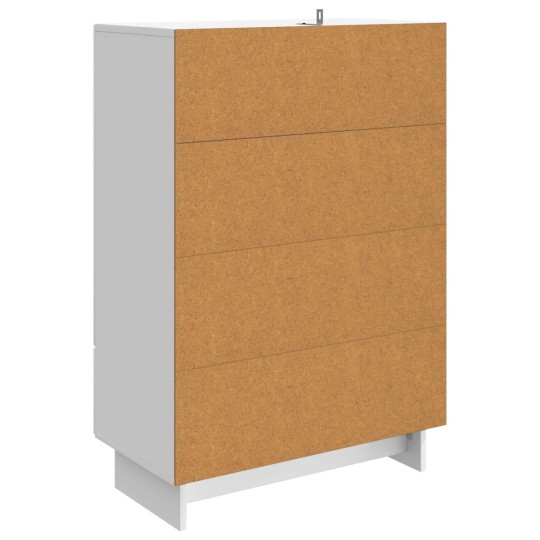 Шкаф LINEA с 2 врати и 2 чекмеджета, бял гланц, 66 x 34,5 x 95 см