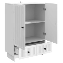 Шкаф LINEA с 2 врати и 2 чекмеджета, бял гланц, 66 x 34,5 x 95 см