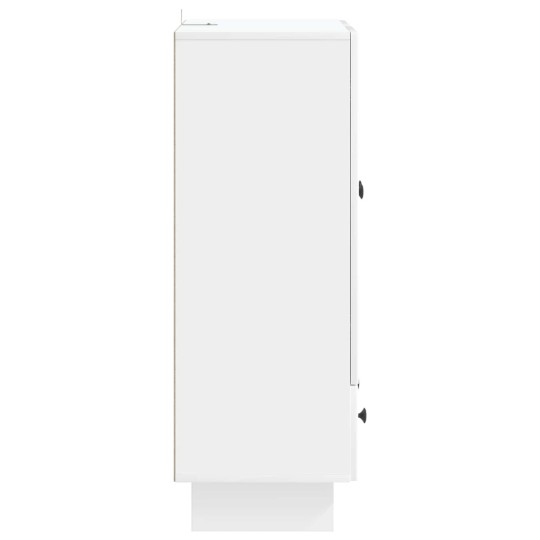 Шкаф LINEA с 2 врати и 2 чекмеджета, бял гланц, 66 x 34,5 x 95 см
