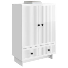 Шкаф LINEA с 2 врати и 2 чекмеджета, бял гланц, 66 x 34,5 x 95 см