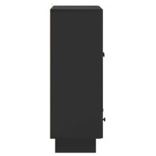 Шкаф LINEA с 2 врати и 2 чекмеджета, черен, 66 x 34,5 x 95 см