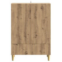 Шкаф LINEA с 2 врати и долно чекмедже, дъб артизан, 66 x 34,5 x 95 см