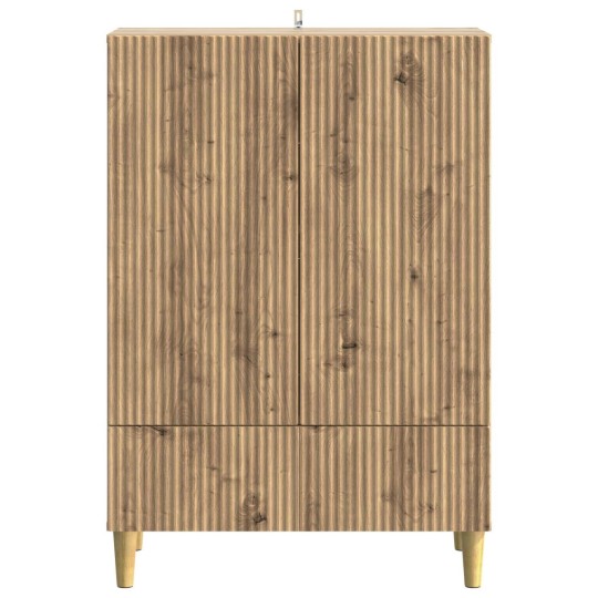 Шкаф LINEA с 2 врати и долно чекмедже, дъб артизан, 66 x 34,5 x 95 см