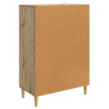 Шкаф LINEA с 2 врати и долно чекмедже, дъб артизан, 66 x 34,5 x 95 см