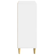 Шкаф LINEA с 2 врати и фрезовани фронтове, бял гланц, 66 x 34,5 x 90 см