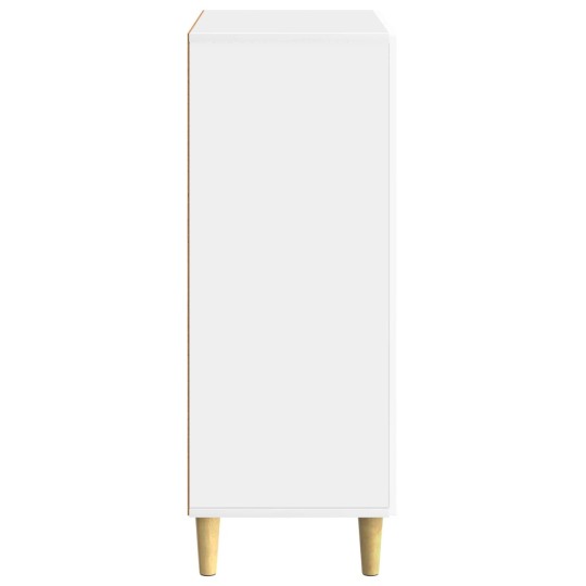 Шкаф LINEA с 2 врати и фрезовани фронтове, бял гланц, 66 x 34,5 x 90 см