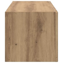 Стенен ТВ шкаф LINEA с вертикално фрезован фронт, дъб артизан, 98 x 31 x 29,5 см