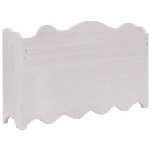 Стенна закачалка за палта, бяла, 50 x 10 x 30 см, дърво