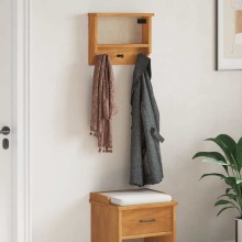 Стенна закачалка за палта SANDNES 45 x 12 x 35 см, масивна дървесина, бор