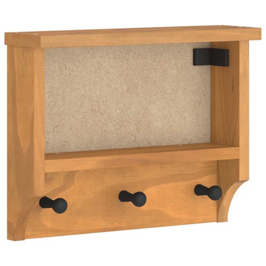 Стенна закачалка за палта SANDNES 45 x 12 x 35 см, масивна дървесина, бор